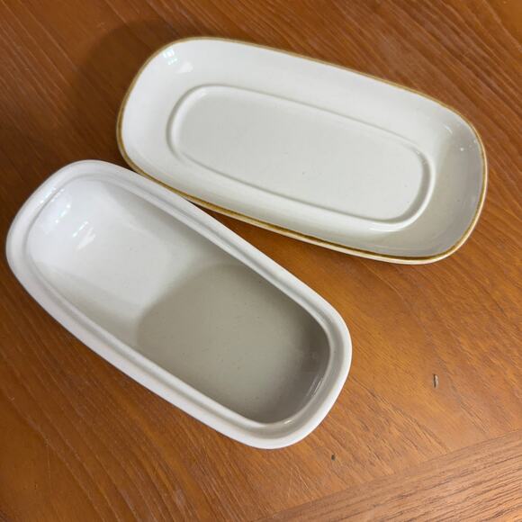 Vintage Covered Butter in New Spring by Daniele Collection Dogwood Blossom w Box - Picture 2 of 6